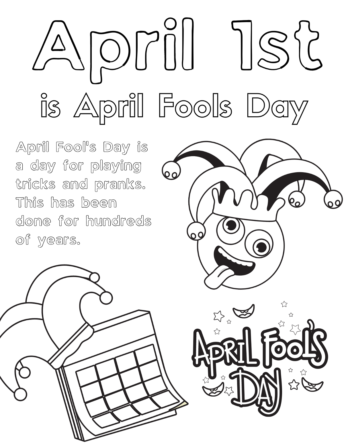Free printable april coloring pages for kids and adults