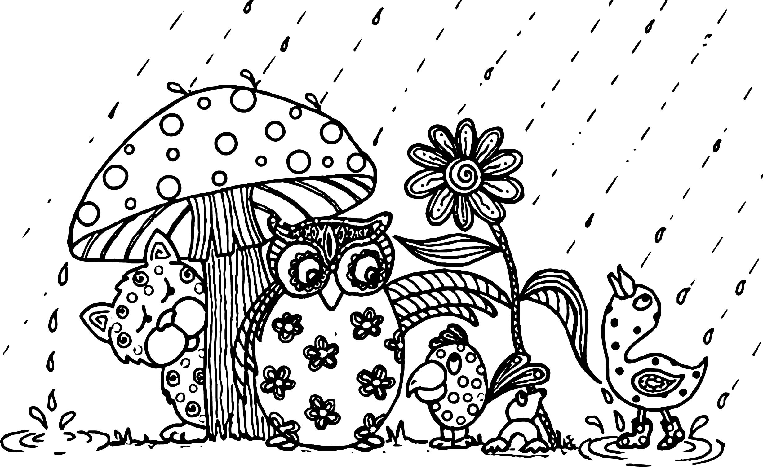 April coloring pages