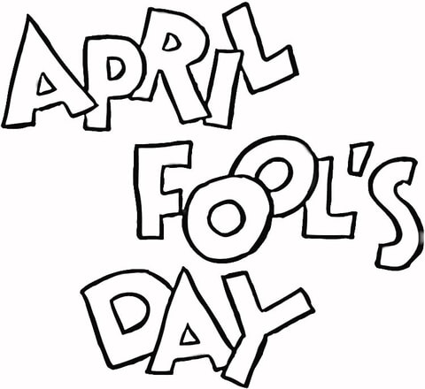 April fools day coloring page free printable coloring pages