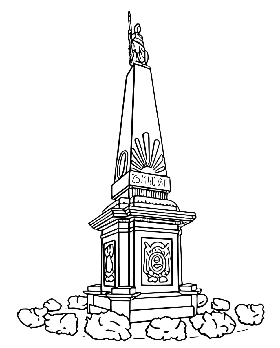 Printable argentina flag coloring page
