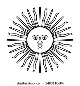 Argentina sun symbol argentina flag vector stock vector royalty free