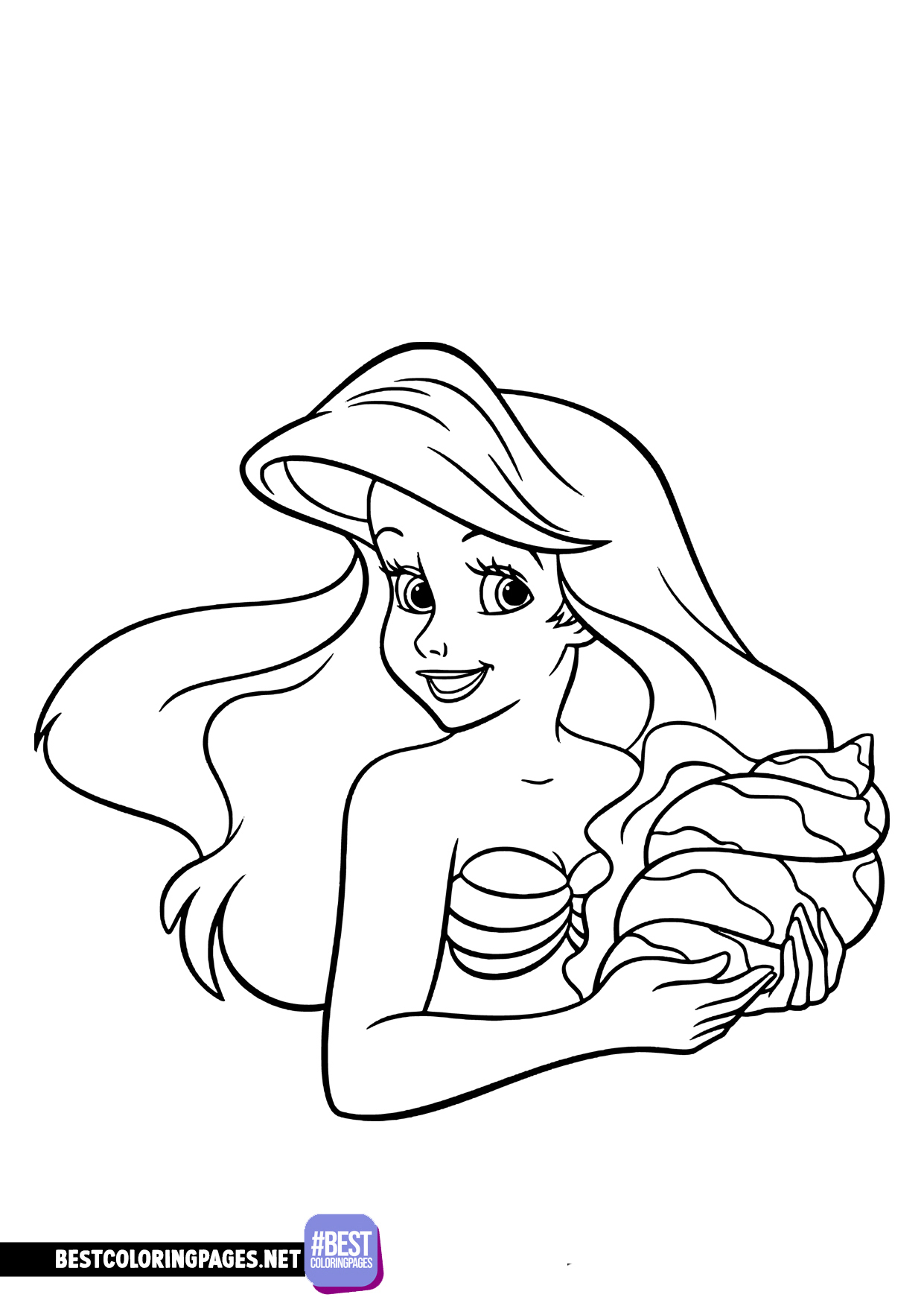 Printable ariel coloring pages
