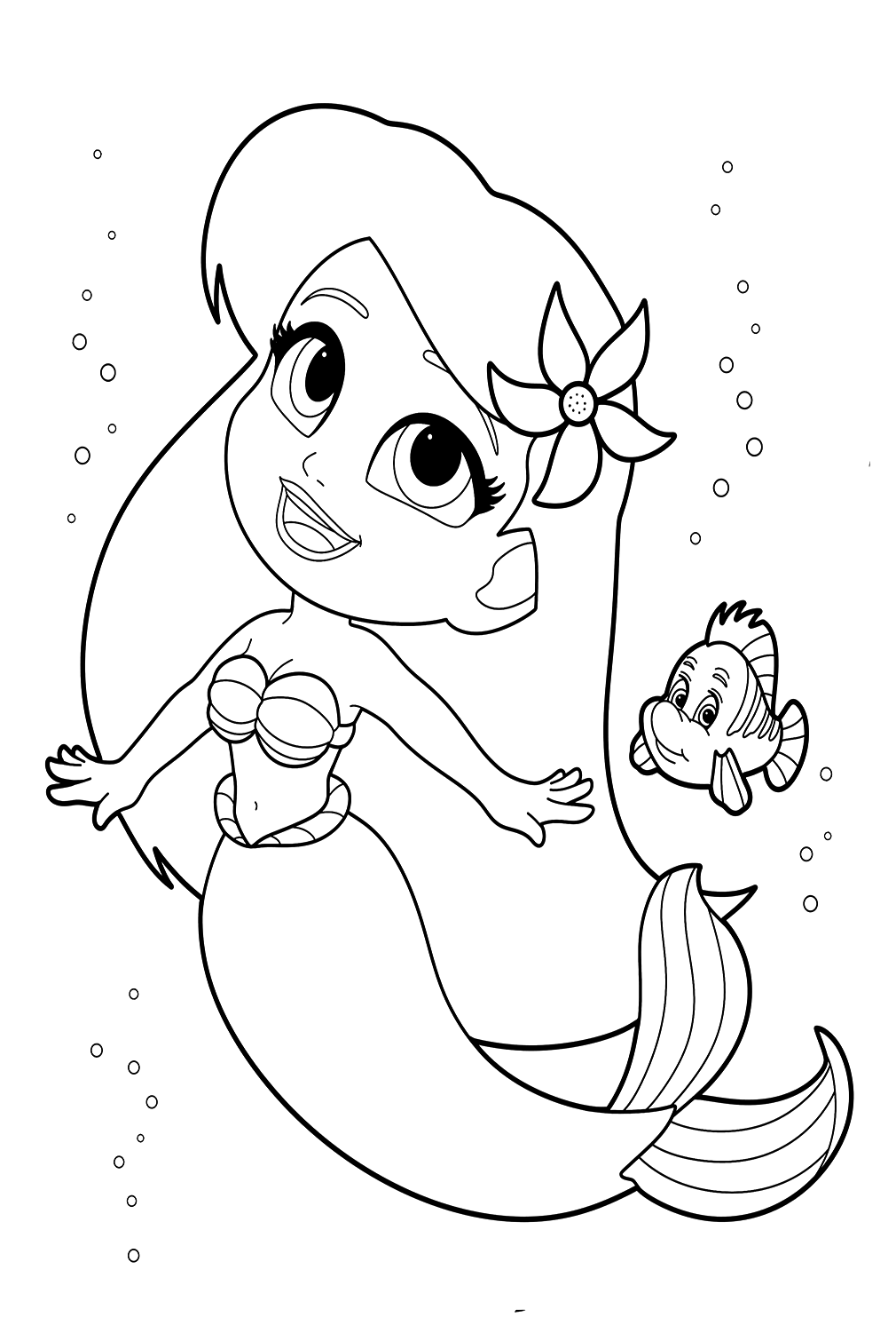 Ariel coloring pages