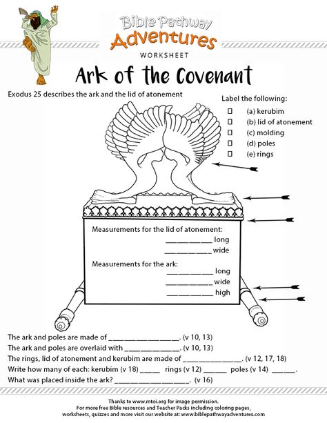 Ark of the covenanttabernacle ideas bible for kids sunday school crafts bible lessons