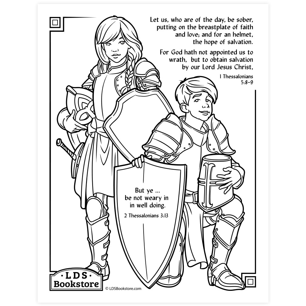 Be not weary in well doing coloring page