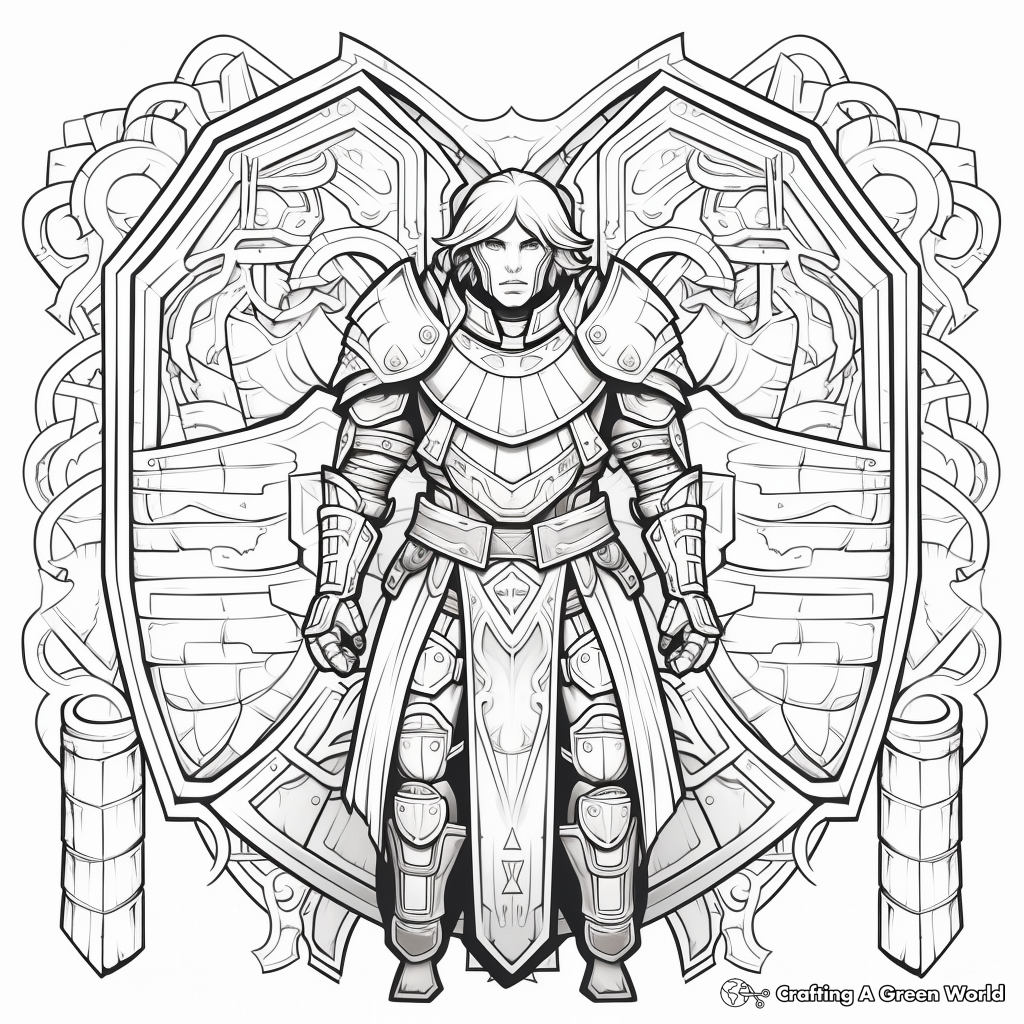 Armor of god coloring pages