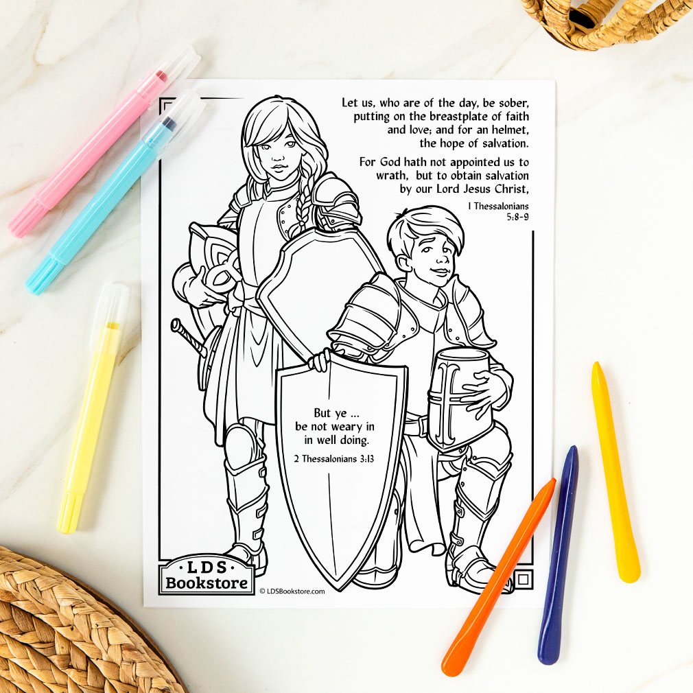 Be not weary in well doing coloring page