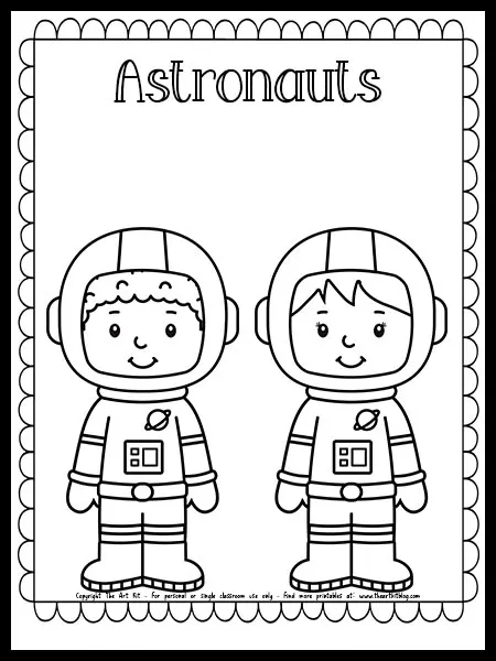Astronauts coloring page free printable download â the art kit