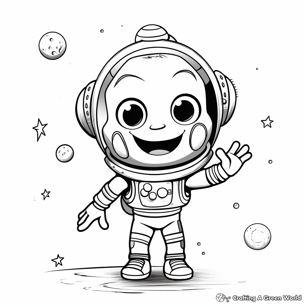 Astronaut coloring pages