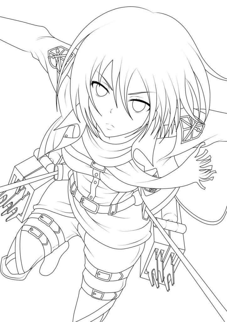 Attack on titan coloring pages free printable