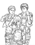 Attack on titan coloring pages free coloring pages