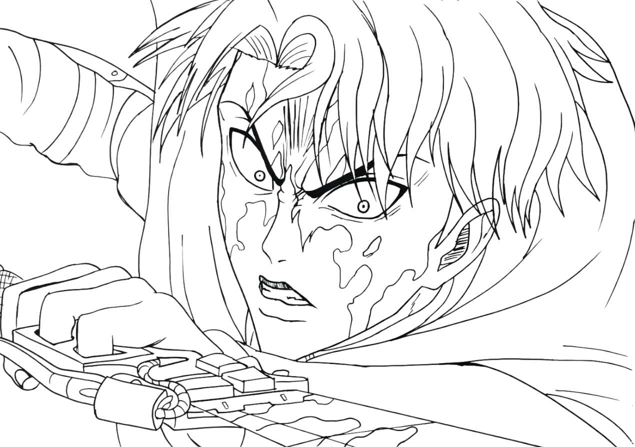 Attack on titans coloring pages