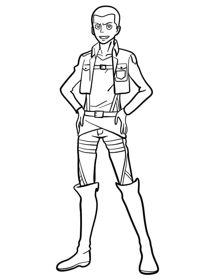 Connie springer from attack on titan coloring page