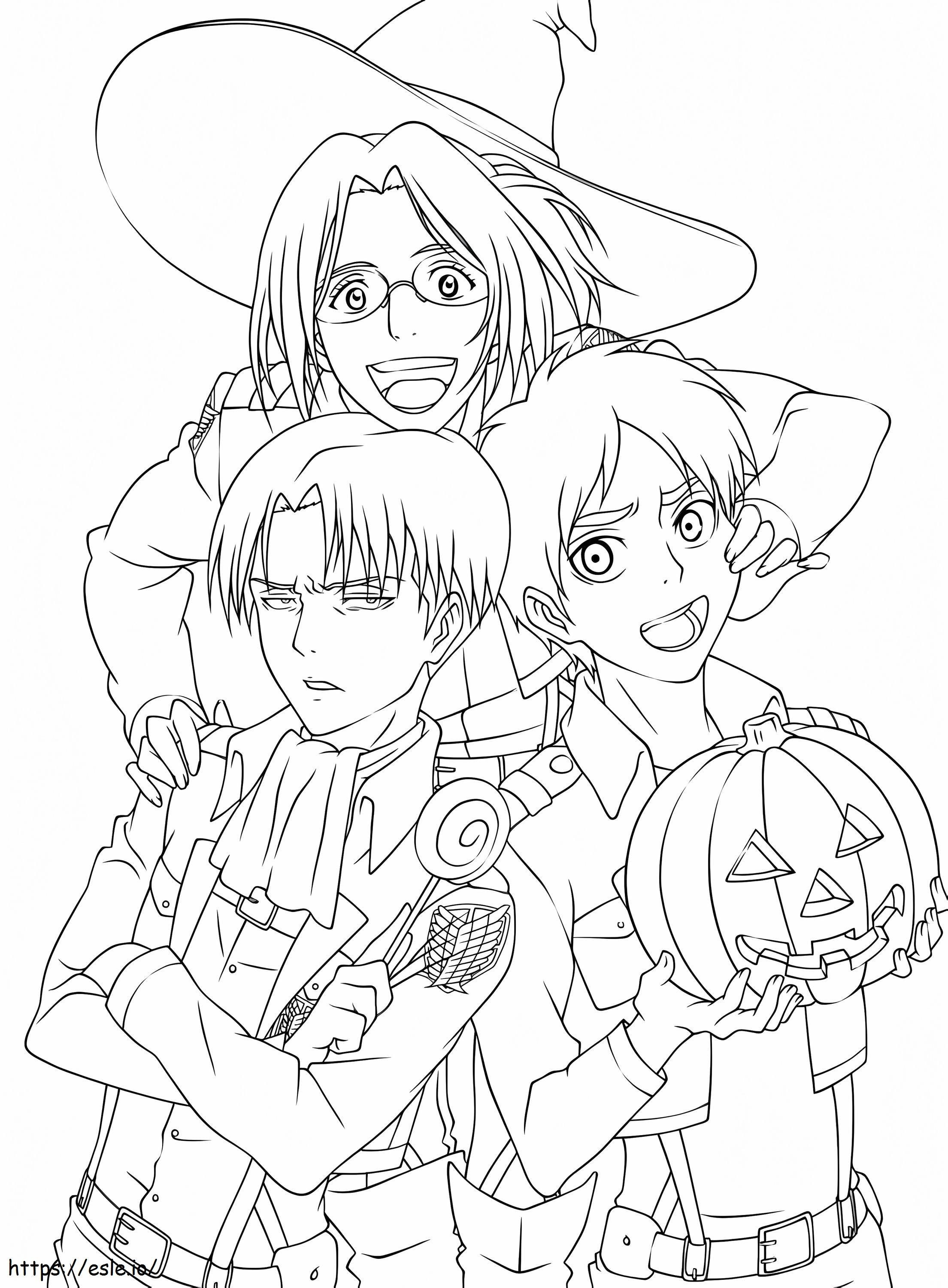Funny levi coloring page