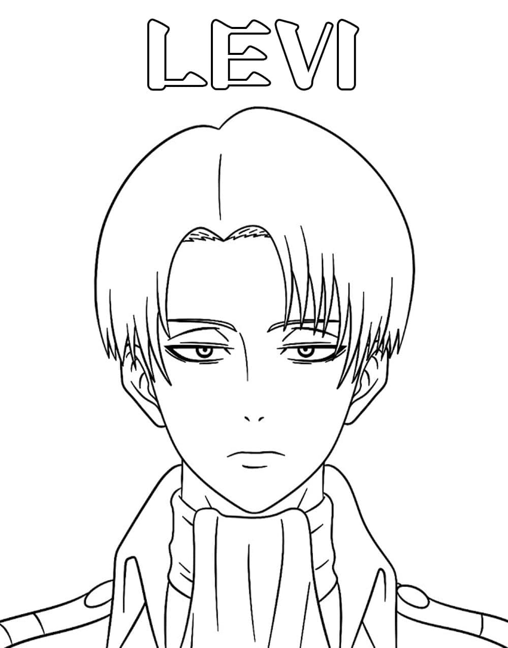 Levi attack on titan fãrbung seite