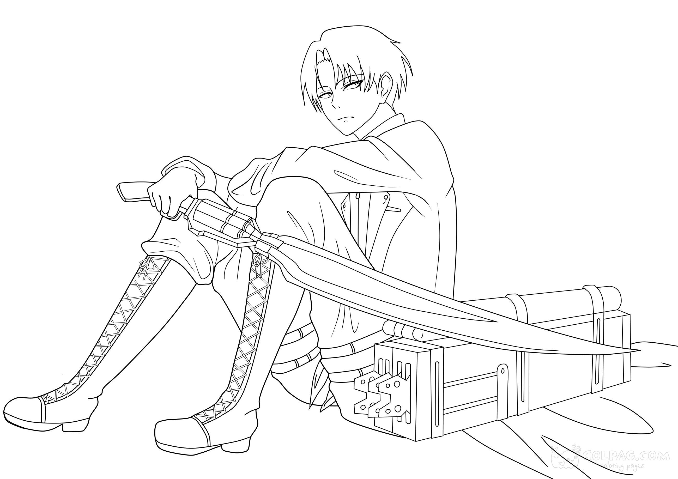 Attack on titan coloring pages