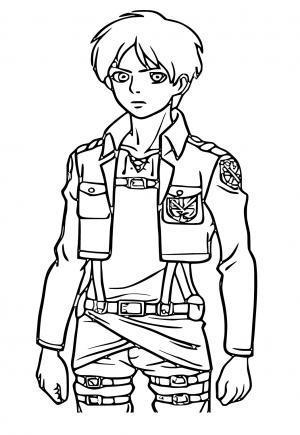 Free printable attack on titan coloring pages sheets and pictures for adults and kids girls and boys