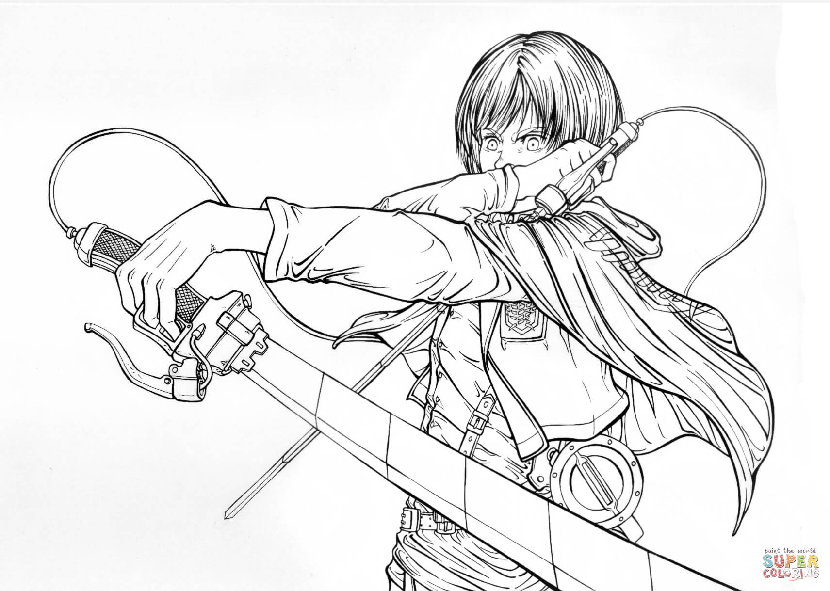 Armin arlert from manga series shingeeki no kyojin attack on titan advancing giants coloring page free printable coloring pages