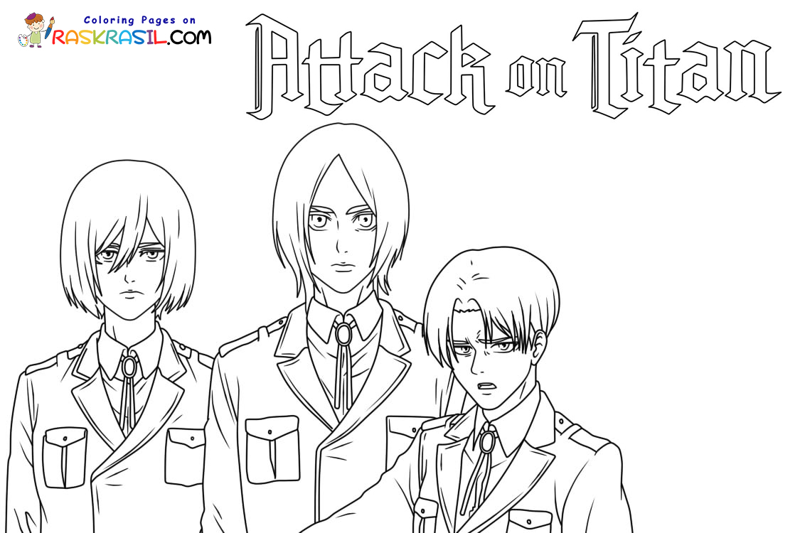 Attack on titan coloring pages