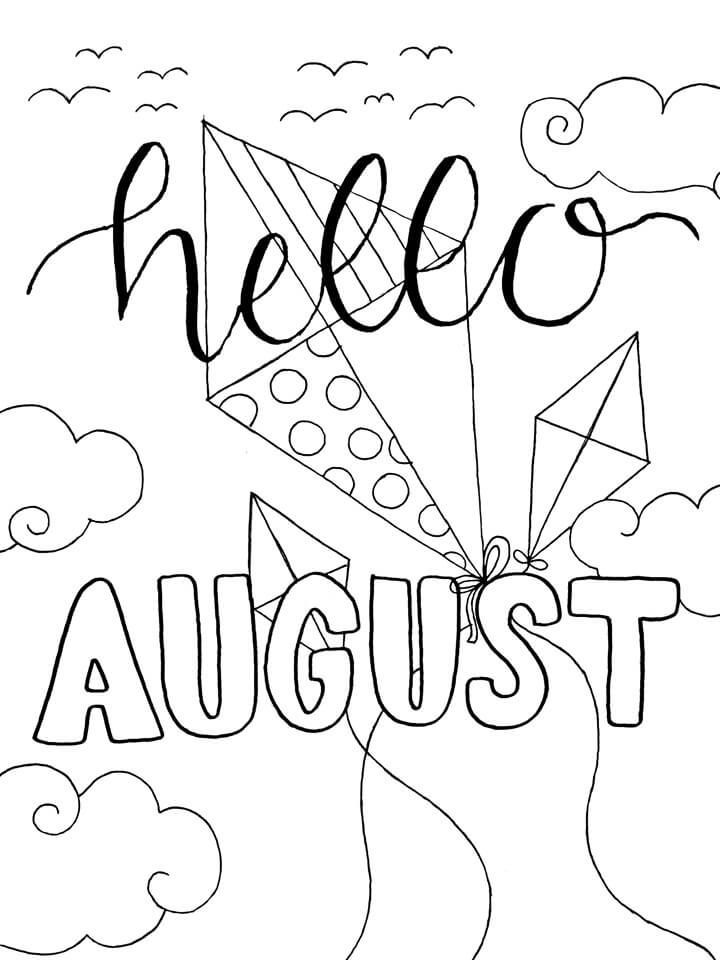Free august coloring pages for kids and adults coloring pages coloring pages for kids summer coloring pages