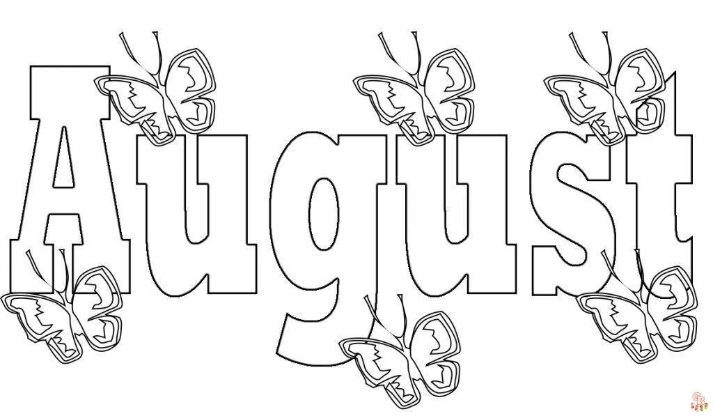 Discover the best august coloring pages for free