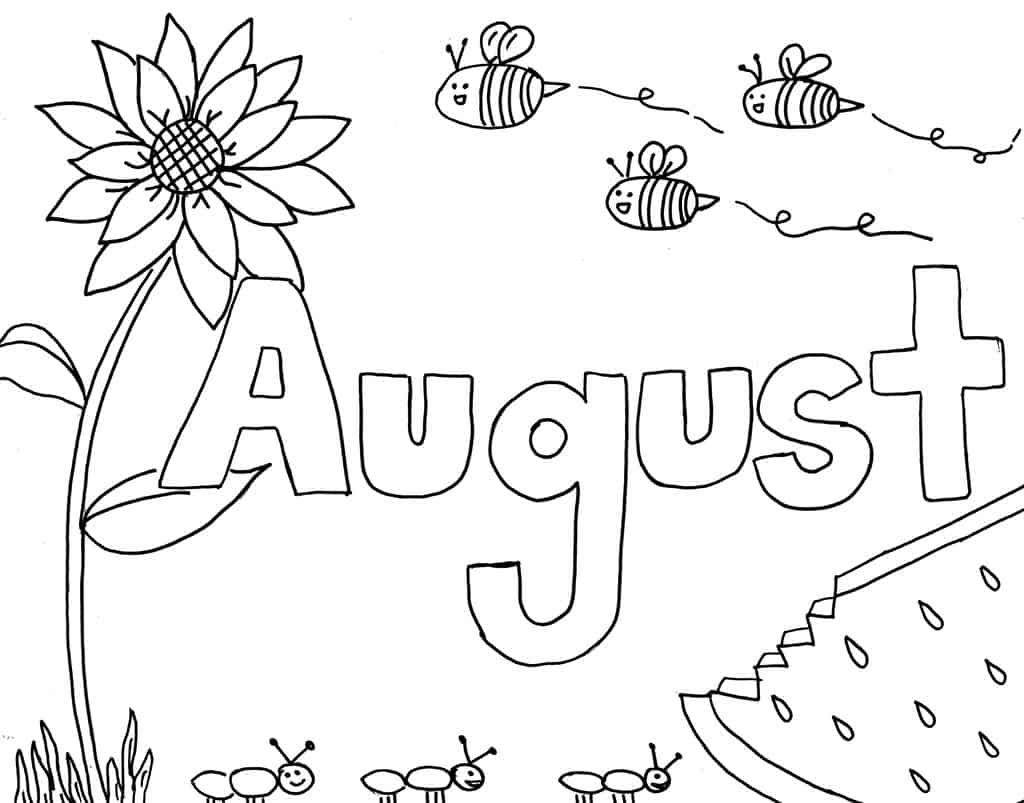 Printable coloring pages for each month