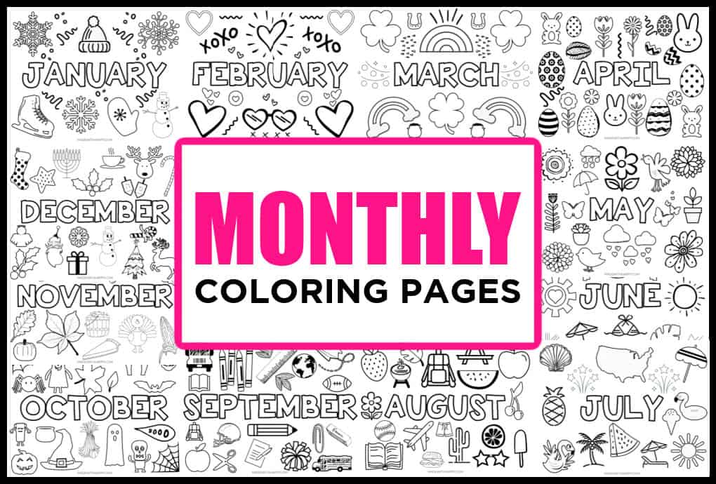 Free printable august coloring page