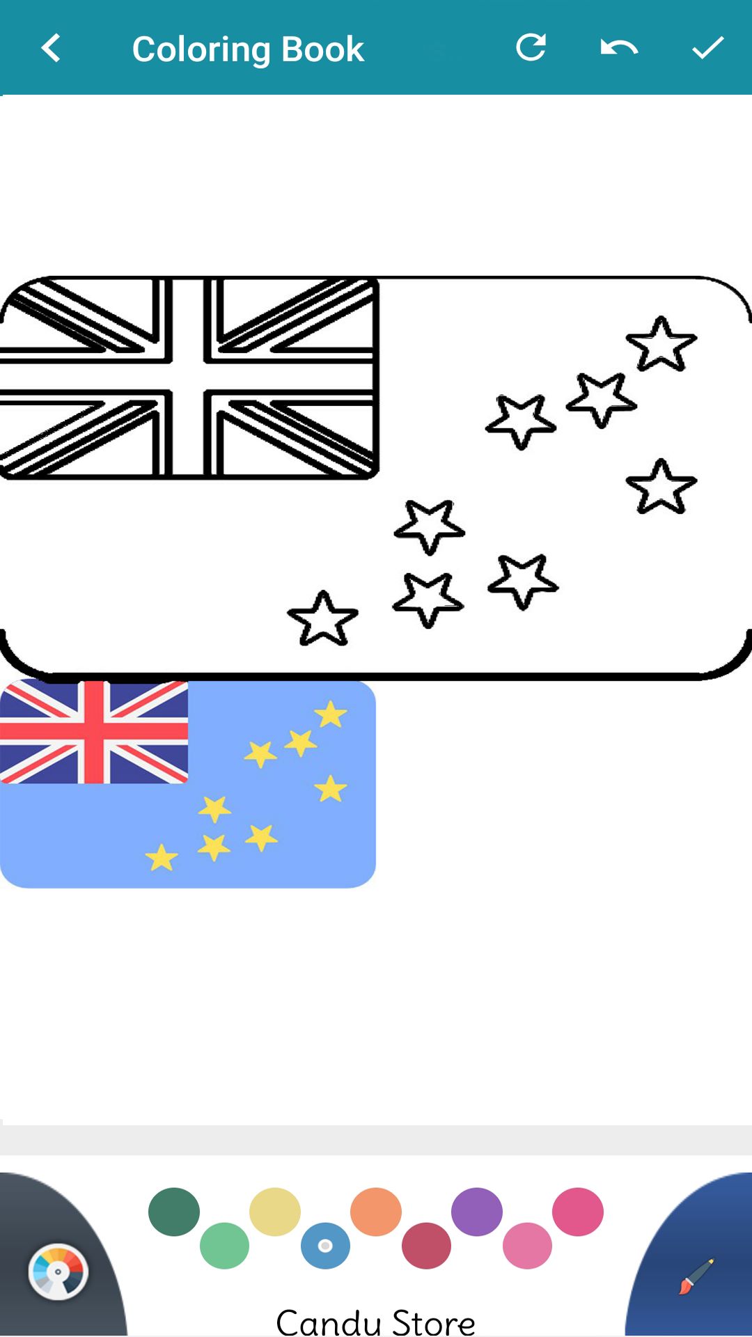 Flag coloring book for me