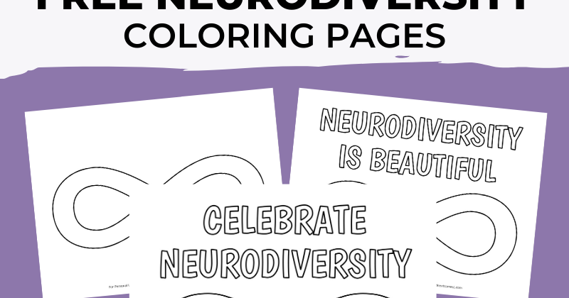 Free printable neurodiversity infinity symbol coloring pages and next es l