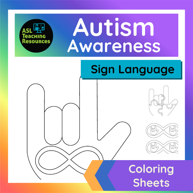 Autism awareness coloring sheets