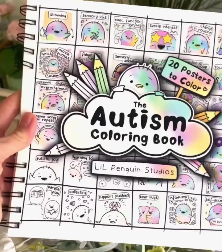 The autism coloring book lil penguin studios