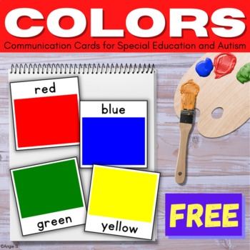 Color flashcards for special education autism visuals tpt
