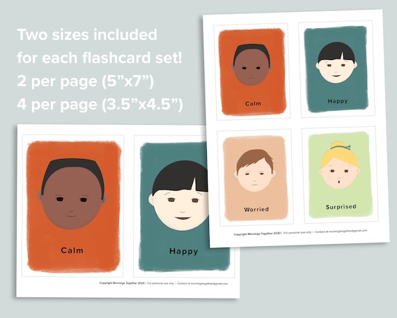 Emotions flashcards printable feelings flash cards kindergarten preschool morning basket homeschool printables diversity for kids