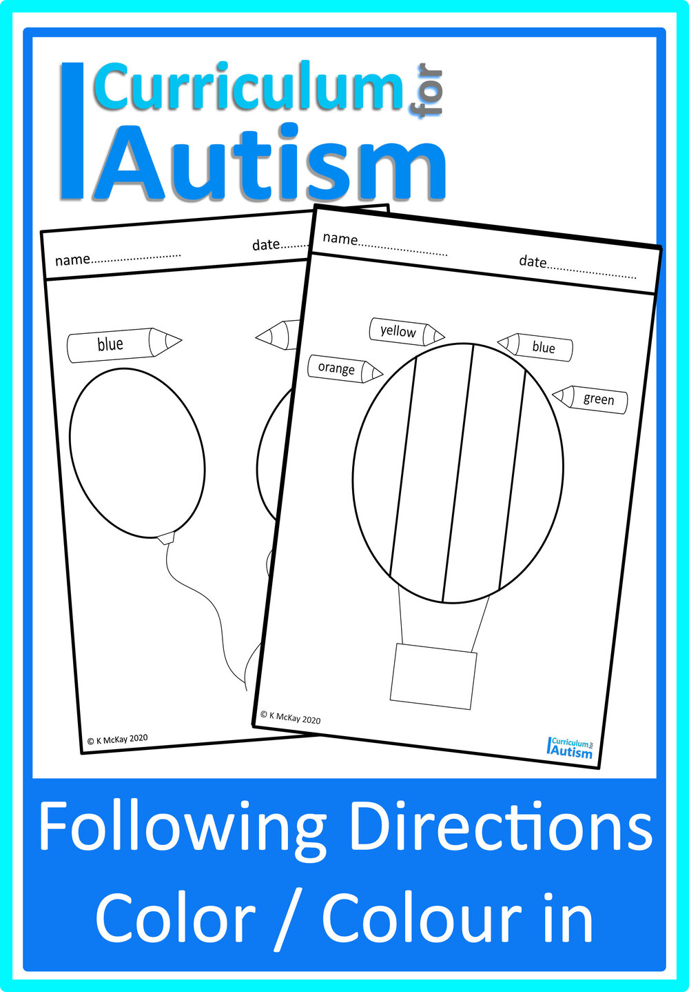Simple coloring sheets autism special education self contained classroom homeschool fine motor â curriculum for autism
