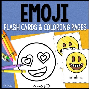 Emoji meaning flash cards coloring pages