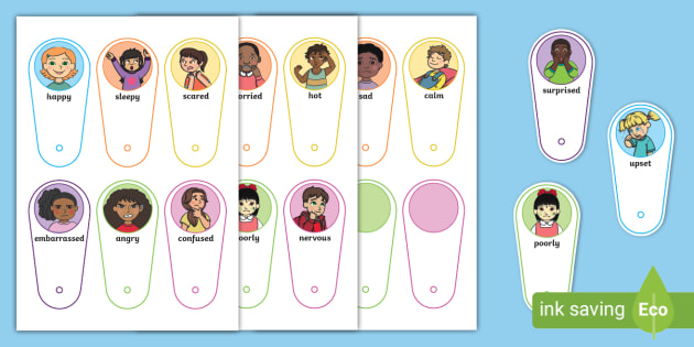Printable emotion cards for children with autism