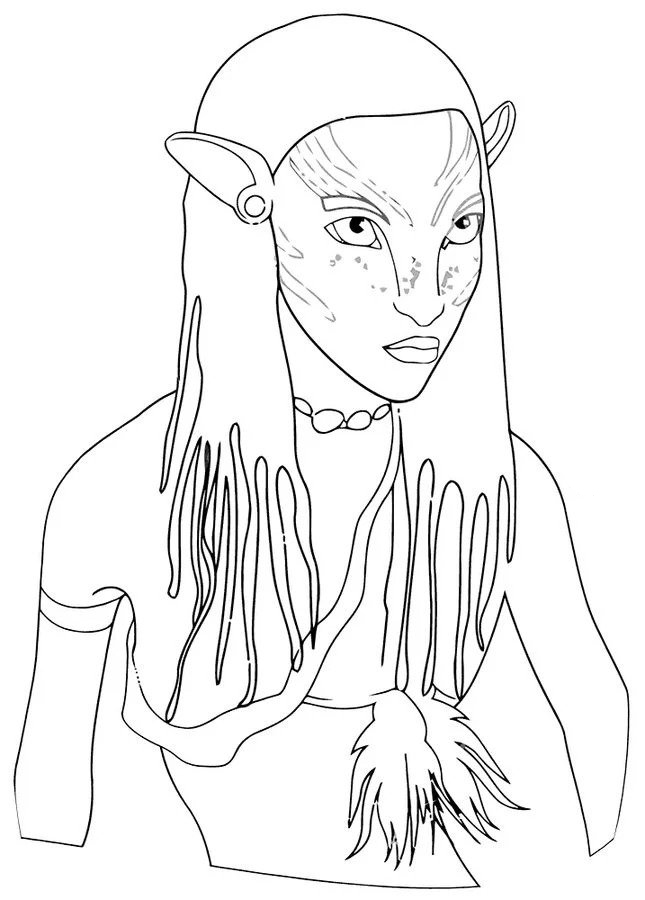 Avatar coloring pages