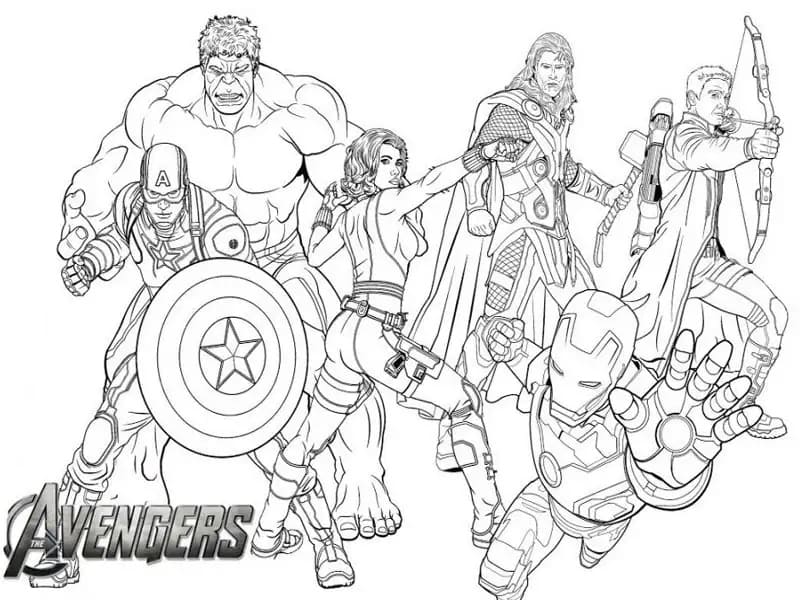 Avengers coloring pages