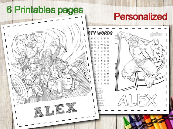 Avengers coloring pages avengers party favors avengers birthday activities avengers end game avengers party avengers coloring book