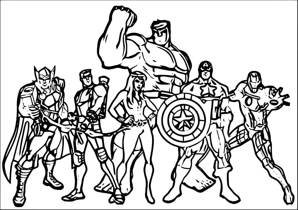 Avengers coloring pages
