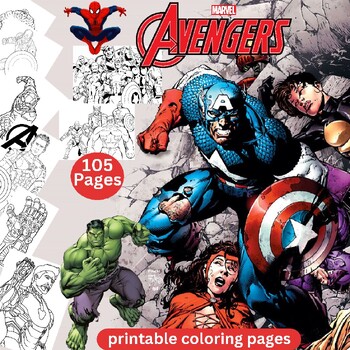 Avengers marvel super heroes printable coloring pages for kids by linalister