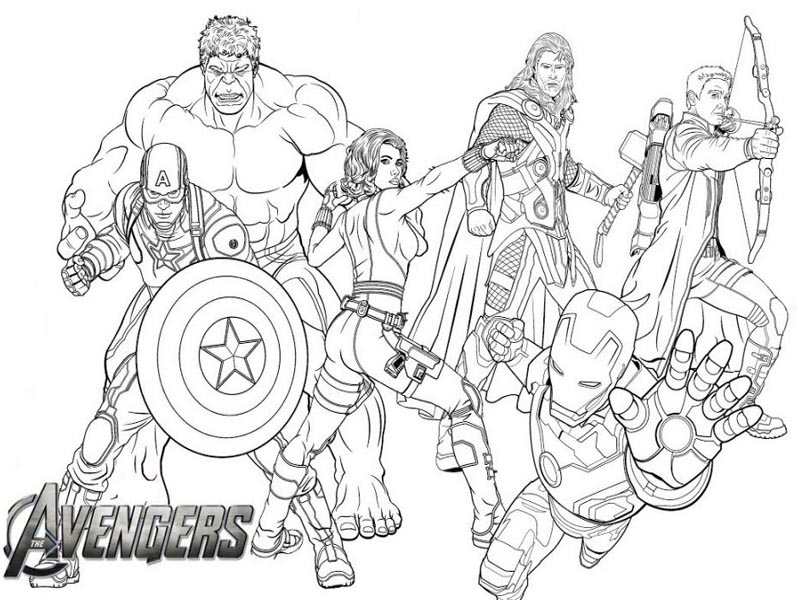 Avengers coloring pages top colour sheets for kids adults