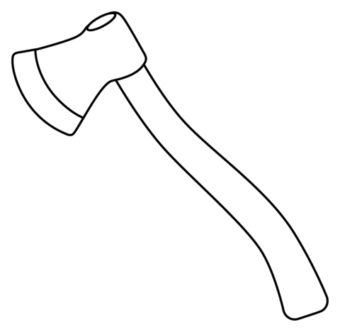 Axe emoji coloring page free printable coloring pages