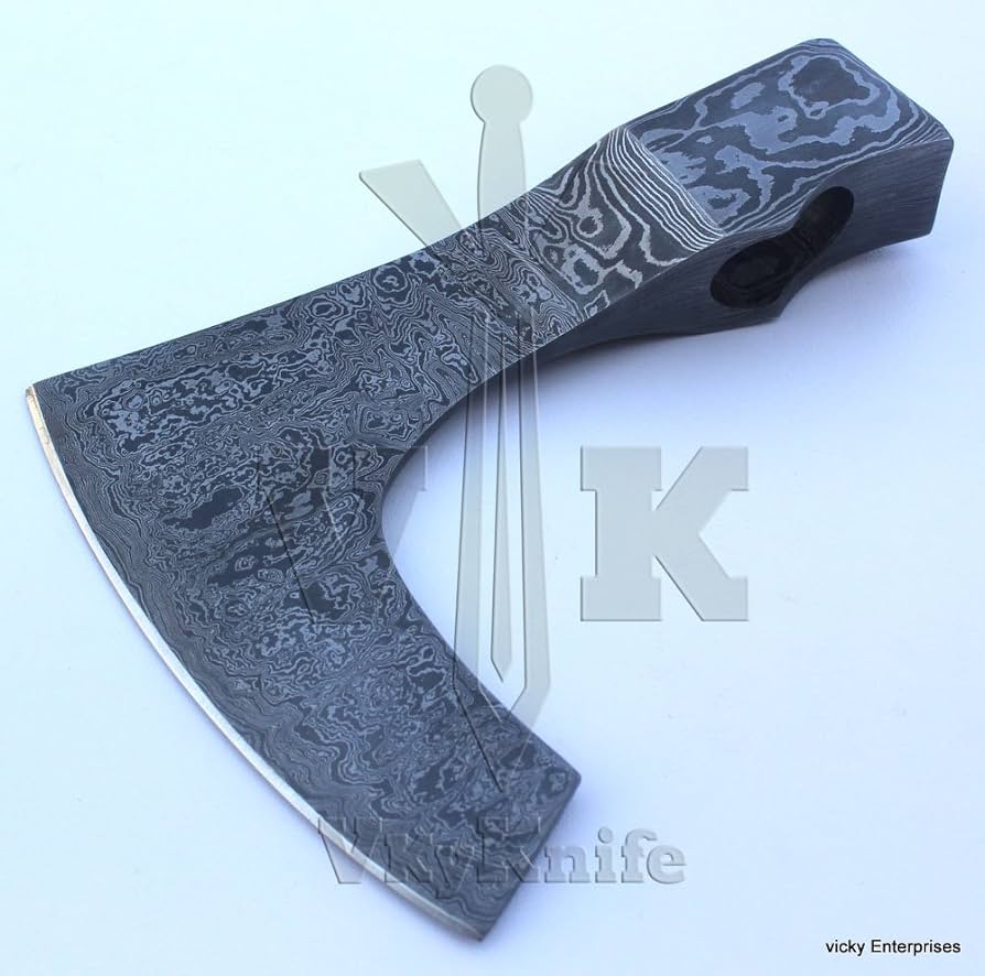 Axe head handmade damascus viking hatchet axe for making bearded camping medieval wood cutting chopping and splitting axe ax