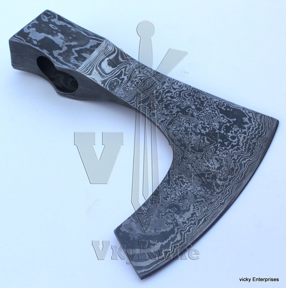 Axe head handmade damascus viking hatchet axe for making bearded camping medieval wood cutting chopping and splitting axe ax