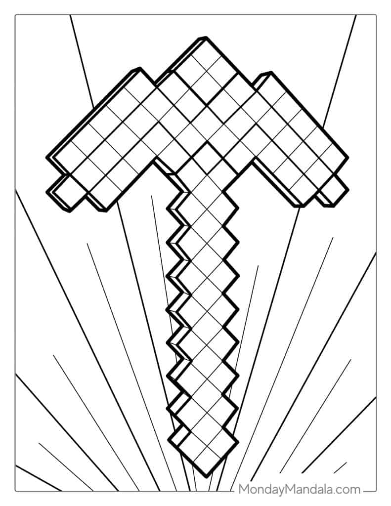 Minecraft coloring pages free pdf printables