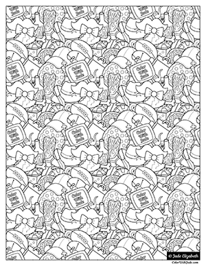 Manly jumbleâ coloring page