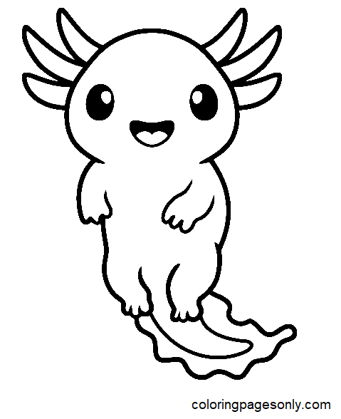 Axolotl coloring pages ideas coloring pages axolotl educational activities for kids