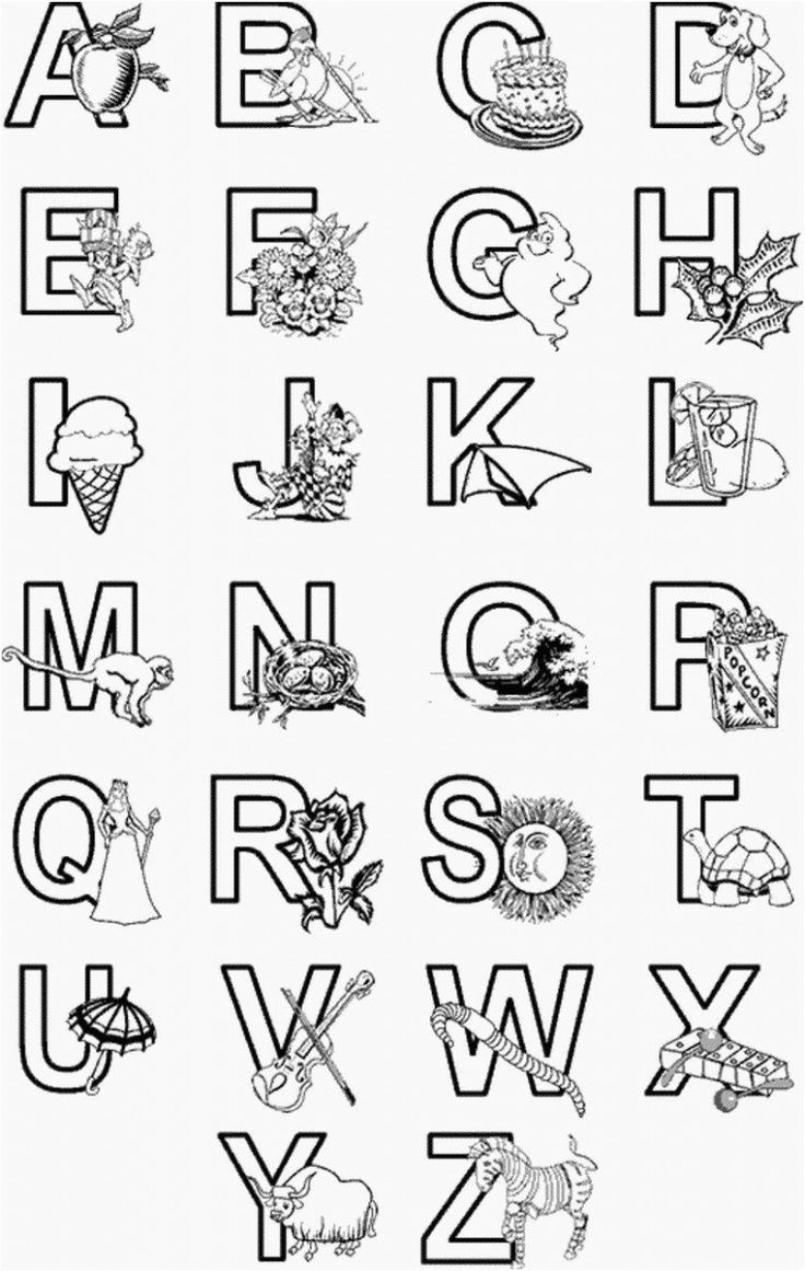 Best alphabet coloring pages a
