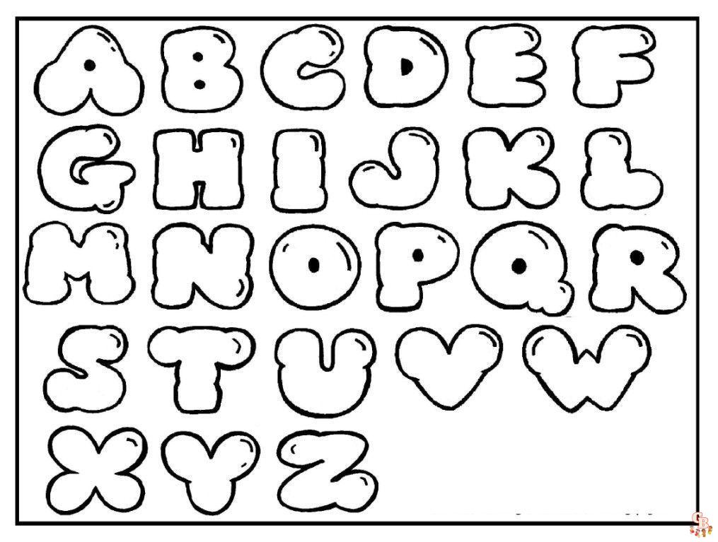 Alphabet coloring pages printable free and easy to color